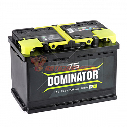 Аккумуляторная батарея  75Ah прямой (750А) Dominator (276х175х190) 6CT-75VL