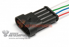 Рем набор Колодка 4-х контак штыревая, с проводами Cargen