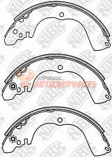 Тормозные колодки барабанные задние Mitsubishi Pajero/Outlander usa 03-04/Challenger N84W/94