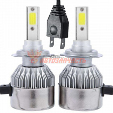 Лампа светодиодная H7 LED C6 12V 18W COB 6000K (снято,замена на Z1)
