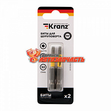 Бита для шуруповерта Torx T15х50 мм (2 шт./уп.) Kranz