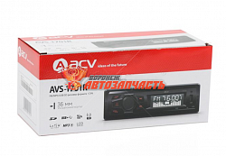 Автомагнитола ACV AVS-1701R /4*15/USB/SD /FM/AUX ,красная подсветка