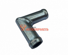 Трубка соединитель для патрубков уголок 90°  8x8 L= 30x30 (металл)