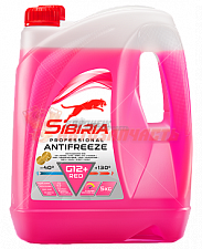 Антифриз SIBIRIA G12+ (-40) красный  5 л.