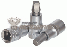 Головка со вставкой КВАДРАТ  8мм (1/2 ,L=55 mm) АвтоDело Professional