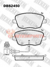 Тормозные колодки дисковые передние Seat Ibiza, Skoda Fabia, Roomster, Volkswagen Cross Polo
