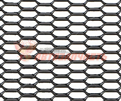Сетка металлическая декоративная 100x30см, черная, ячейки 20x6мм Dollex