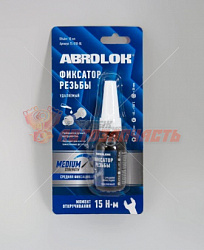 Герметик-фиксатор резьбы ABRO MASTERS синий (удаляемый) 10 мл