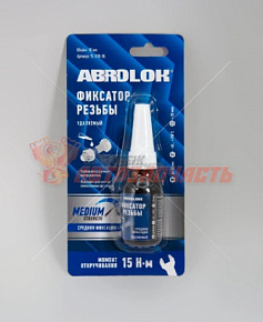 Герметик-фиксатор резьбы ABRO MASTERS синий (удаляемый) 10 мл
