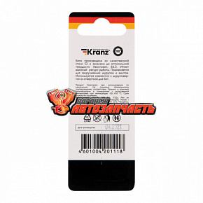 Бита для шуруповерта Torx T25х50 мм (2 шт./уп.) Kranz