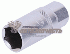 Головка торцевая 1/2" 16мм АвтоDело (свечная, свечной) L=65 