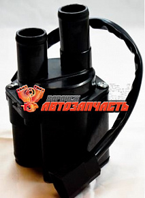 Кран отопителя электрический ГАЗель (3 патрубка) (аналог КУОТ-2-ЭП) CARTRONIC