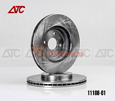 Диск переднего тормоза 11186 R15 АТС Standart вентилир. (в упак. 2 шт.)