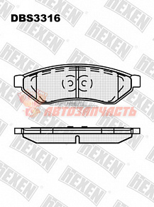 Тормозные колодки дисковые Chevrolet Epica, Evanda HEXEN 