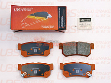 Тормозные колодки дисковые задние Ssangyong Action 06-/Action II/7-12-Rexton 2.7 11-Kyron 05- UBS