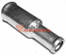 Трубка соединитель для патрубков прямая с переходом D 18х16 L= 60 мм (металл)