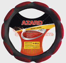 Оплетка руля "L" d=40 см СПОНЖ красный 10 лепестков (снято с поставок)