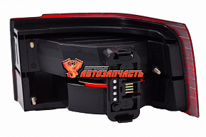 Фонарь задний 2110 "ДЗС" н/обр наружный левый тонирован