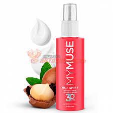 Несмываемый спрей для волос интенсивное питание, термозащита, восстановление и блеск MYMUSE 150 мл