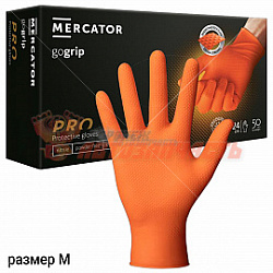 Перчатки нитриловые оранжевые GOGRIP MERCATOR (шт)