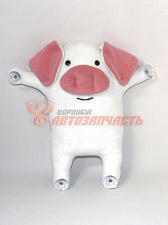 Свинка на стекло на присосках белая Snoogy