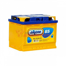 Аккумуляторная батарея  65Ah прямой (600А) AKOM 275х177х190