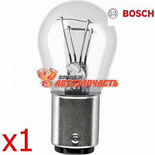 Лампа 12V P21/5W BAY15d (белая,смещен по высоте, задний стоп-сигнал) BOSCH ECO