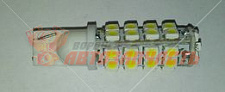 Лампа светодиодная 12V W5W T10 белый (кукуруза, 38 диодов)