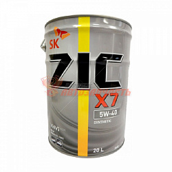 Масло моторное ZIC X7 5w40  20л  (ведро)