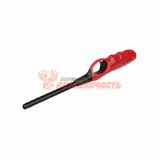 Бытовая газовая пьезозажигалка с классическим пламенем, многоразовая (1 шт.) красная СК-302L СОКОЛ