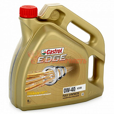 Масло моторное Castrol EDGE 0W40 (А3/В4) Titanium 4л синтетическое TITANIUM FST™ @