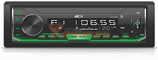Автомагнитола ACV AVS-816BG / 1din/зеленая/Bluetooth/USB/AUX/SD/FM/4*50