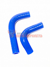 Комплект патрубков печки 2101 силикон (2шт) A-RUS