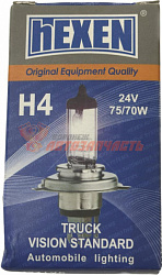 Лампа галогенная H4 24V 75/70W HEXEN Truck Vision Standart