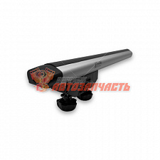 Багажник УНИВЕРСАЛЬНЫЙ на рейлинги АЭРОДИНАМИКА 125 см в сборе СЕРЕБРО ЕВРОДЕТАЛЬ