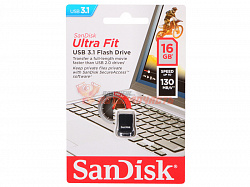 Флешка SanDisk USB 16gb Ultra fit мал