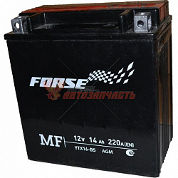 Аккумуляторная батарея мото 6MTC-14 А/ч Forse (EN220) (150x87x159) спорт мото, квадроцикл
