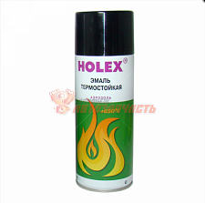 Эмаль термостойкая черная аэрозоль HOLEX (520мл)