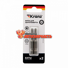 Бита для шуруповерта Torx T10х50 мм (2 шт./уп.) Kranz