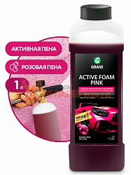 Автошампунь Active Foam Pink для бесконтактной мойки 1л GRASS розовая пена [м]