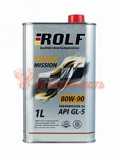 Масло трансмиссионное 80w90 GL-5 Rolf 1л минеральное 