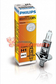 Лампа галогенная H1 12V 55W PREMIUM+30% PHILIPS 