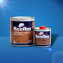 Грунт 4+1 белый HS акриловый с отвердителем REOFLEX (0,8л + 0,2л)