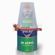 Грунт 5+1 акриловый серый с отвердителем SOLID (0,8л+0,16л)