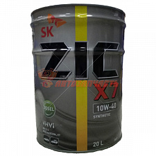 Масло моторное ZIC X7 Diesel 10w40 20л синтетика