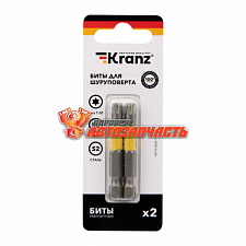 Бита для шуруповерта Torx T30х50 мм (2 шт./уп.) Kranz