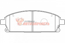 Тормозные колодки дисковые передние Nissan Pathfinder 97-04 X-Trail 01-07