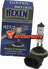 Лампа галогенная H27/2 HEXEN 12V 27W PGJ13 изогнутая 