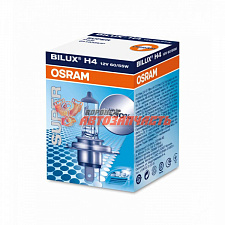 Лампа галогенная H4 12V 60/55W +30% OSRAM SUPER P43t