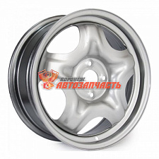 Диск колеса 2180, Lada Largus штамп R16 6.5J ET50 DIA 60.1 PCD 4x100 серебристая эмаль ТЗСК